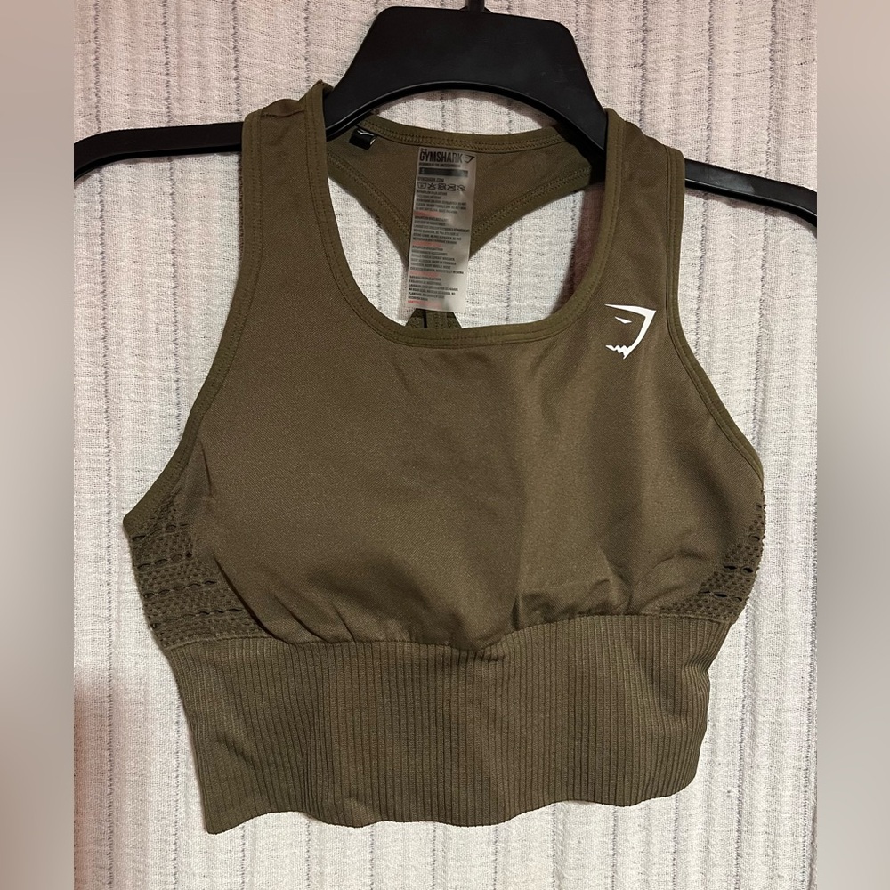 Gymshark Olive Green Sports Bra